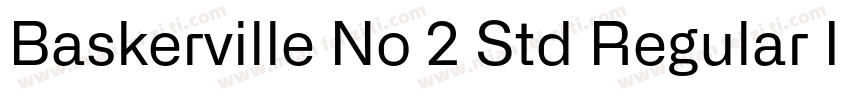 Baskerville No 2 Std Regular Itali字体转换
